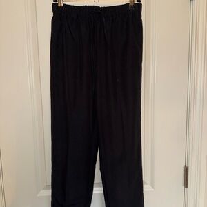 Babaton Black Elastic-Waist Jogger Pants